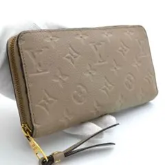 ☆ヴィトン モノグラム アンプラント ベージュ ジッピーウォレット M69034