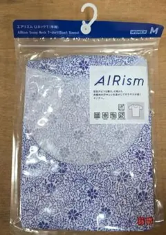 AIrism スコープネック 半袖Tシャツ M 花柄 新品 y55