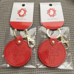 2個セット　関西万博　ミャクミャク　キーホルダー　PU レザーキーホルダー