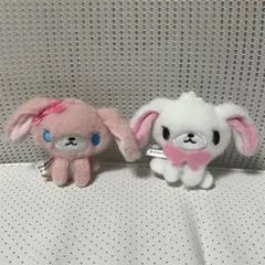 シュガーバニーズ ぬいぐるみチャーム ももうさ しろうさ 2個セット