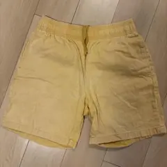 GU ハーフパンツ　デニムパンツ　イエロー　Lサイズ