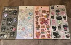 み*み様 【新品・正規品】キラキララインストーンシール サンリオ４種セット