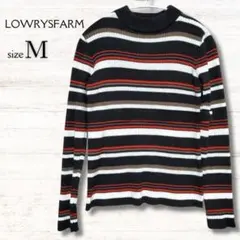 ローリーズファーム LOWRYS FARM 長袖ニット ボーダー M