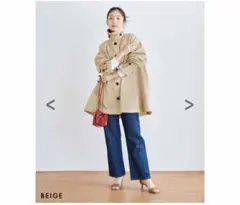 【HARUKA DESIGN】2wayAライントレンチコート　ベージュのサムネイル