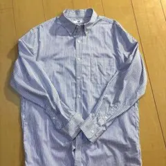ユニクロ　ファインクロスストライプシャツ　XL