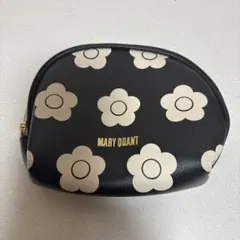MARY QUANT マリークワント 花柄 ポーチ 黒 ブラック 雑誌付録