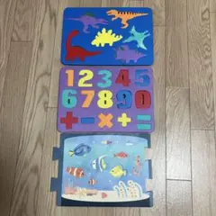 お風呂で遊ぶ知育玩具 恐竜 数字 海の生き物3種
