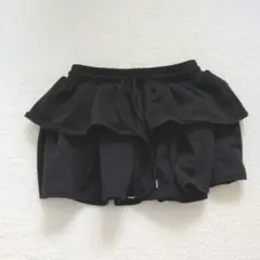 GRL インパン裏地付きティアードスウェットミニスカート［pm596］ブラック