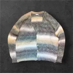 y2k archive broken base グラデーションニットカーディガン