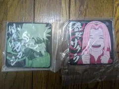 一番くじ NARUTO-ナルト- 中忍試験編　コースター2種セットカカシ、サクラ