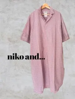 niko and... ニコアンド　マーセビッグシャツワンピース　M sizeのサムネイル