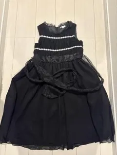 キッズ　キャサリンコテージ　ドレス　黒　150