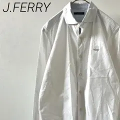 J.FERRY シャツ 長袖 ロゴ刺繍 ワンポイント シンプル スーツ 綿素材のサムネイル