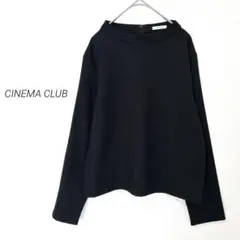 シネマクラブ　ハニーズ　ハイネック　長袖カットソー　冠婚葬祭　フォーマル　黒　L