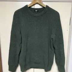UNIQLO ケーブルニット カーキ