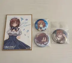 五等分の花嫁 中野三玖 色紙 缶バッジ まとめ売り
