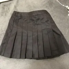 テニススカート プリーツスカート 黒 ブラック
