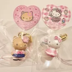 ハローキティ トレーディングマスコットストラップ2 コギャル 日焼け メイド