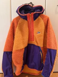 Nike フリースジャケット XL オレンジ/紫
