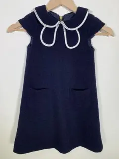 タルティーヌエショコラ　ワンピース　入園式　発表会　110cm ネイビー