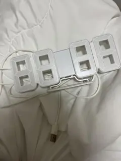 IKEA NOLLÄTTA デジタル置時計 ホワイト