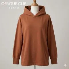 OPAQUE.CLIP TOKYO コットンパーカー ブラウン Mサイズのサムネイル