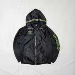 00's umbro ナイロンジャケット 短丈 スポーツMIX カモフラ 黒
