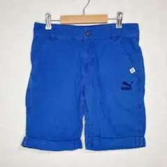 PUMA ハーフ パンツ ブルー カジュアル スポーツ ショート a1762
