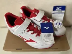 Mizuno スパイクシューズ ホワイト/レッド　ジュニア　24.0cm