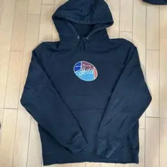 STUSSY ステューシー パーカー センター刺繍ロゴ XL ショーンフォント