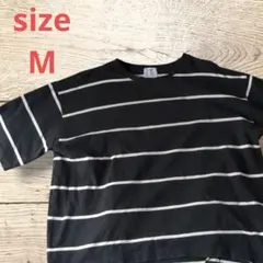 ✨COEN✨　コーエン　Tシャツ　黒白ストライプ 　M