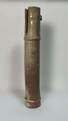 竹　陶器　一輪挿し　花瓶　お茶会　壁掛け　作者不明