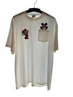 ヴィンテージ ディズニー ミッキー ミニー Tシャツ大きめサイズ未着用　色やけ有
