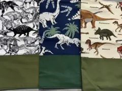ハンドメイド☆ナフキンセット☆恐竜　ランチョンマット
