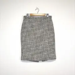 J.Crew ツイード　ペンシルスカート　タイト　グレー 白 ラメ オフィスのサムネイル