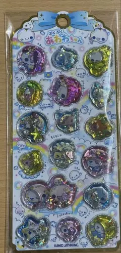 ぷくぷくあわわちゃん　ウォーターシール