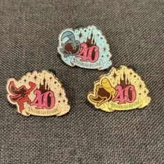 ディズニー 40周年 ピンバッジ 3種セットのサムネイル