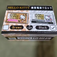 【新品未開封】HELLO KITTY 横型電波クロック 電波時計　温度計付のサムネイル