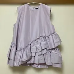 Drawer フリルノースリーブチュニック　ラベンダーのサムネイル