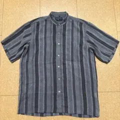 う*防様 BAGUTTA バグッタ オープンカラーシャツ ウォッシュドリネン