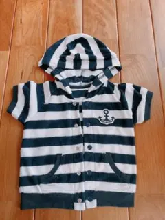 半袖　パーカー　ボーダー　女の子　男の子　80