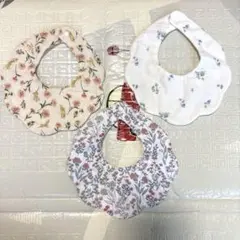 未使用　花柄スタイ　3点セット