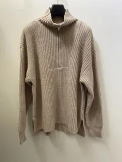 BLATE/ブラット ハーフジップニット ベージュF