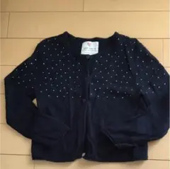 zaraガールズ   ラインストーンカーディガン110cm