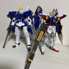 RG ウイングガンダムゼロ、トールギスII セット【組立済】