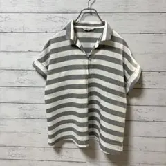 chambre de nimes ボーダー 半袖シャツのサムネイル