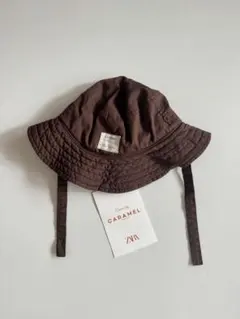 CARAMEL ZARA コラボ ハット ブラウン S 極美品】CARAMEL×ZARA バケットハット - メルカリ