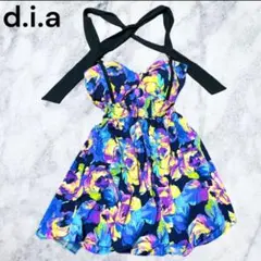 ♛ 新品 d.i.a ダイア ホルターネック ギャル ミニスカート ワンピのサムネイル