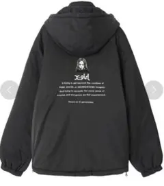 x-girl　REVERSIBLE QUILTED JACKET　ブラック