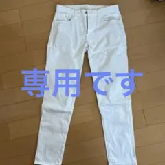 ユニクロ/UNIQLOウルトラストレッチカラージーンズ　ホワイトM